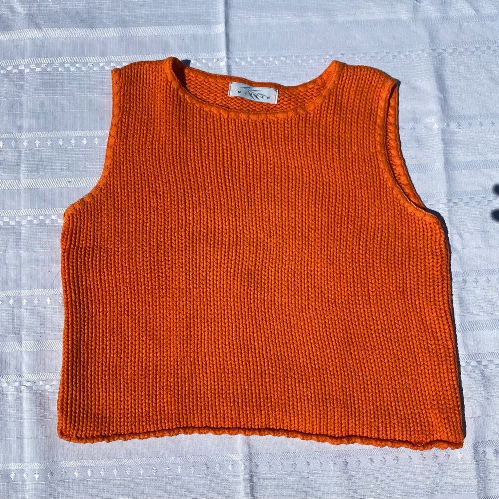 WILLOW Orange Tank Sweater